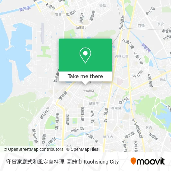 守賀家庭式和風定食料理地圖