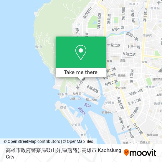 高雄市政府警察局鼓山分局(暫遷) map