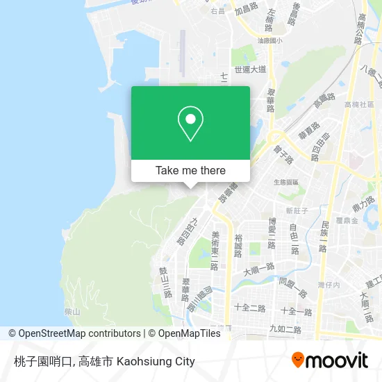 桃子園哨口 map