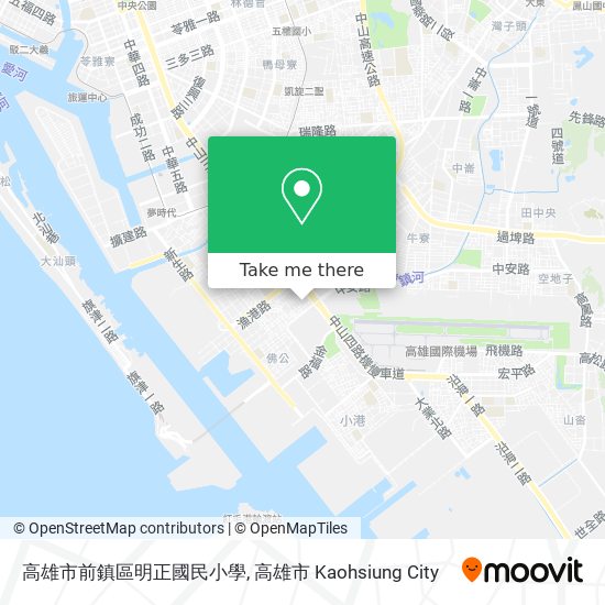 高雄市前鎮區明正國民小學地圖