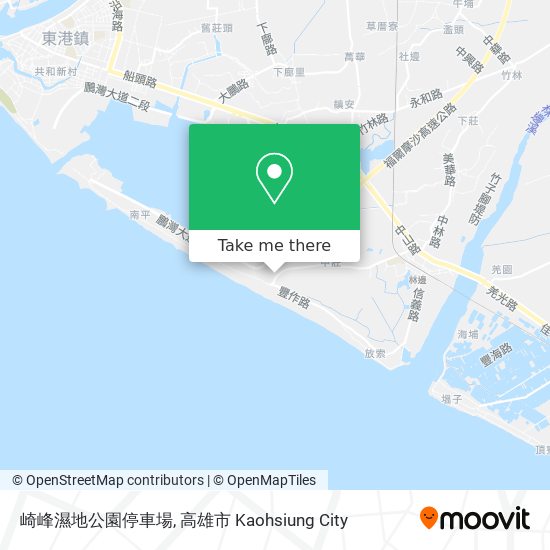 崎峰濕地公園停車場 map
