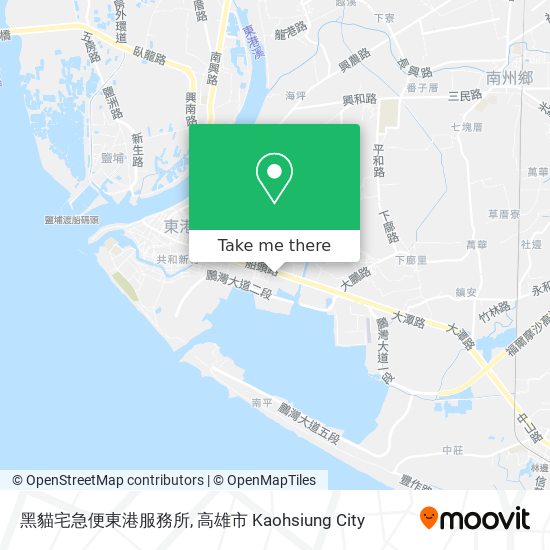 黑貓宅急便東港服務所地圖