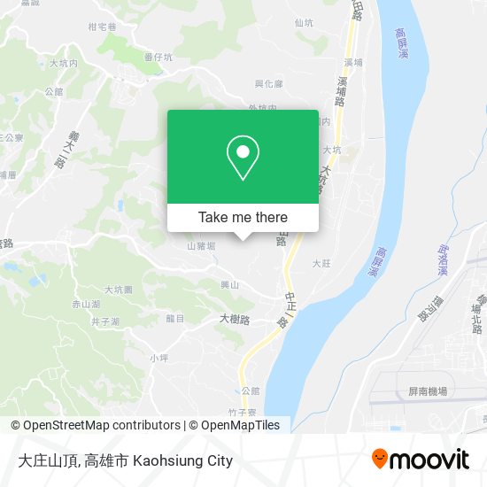 大庄山頂 map
