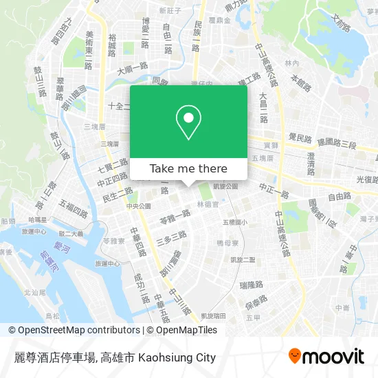 麗尊酒店停車場 map
