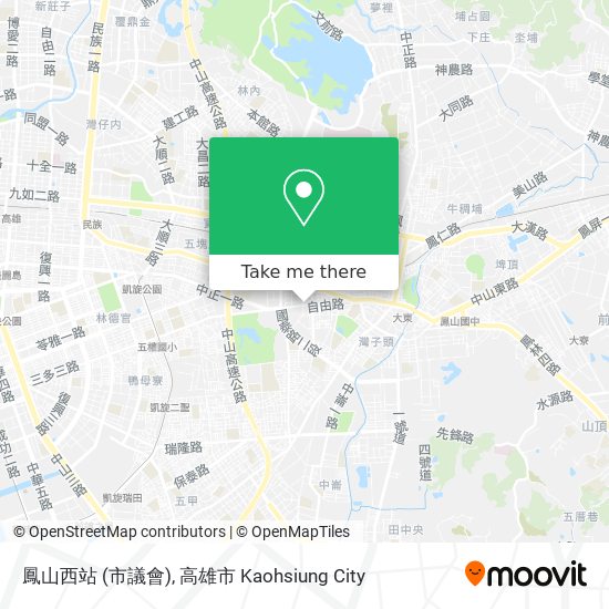 鳳山西站 (市議會) map
