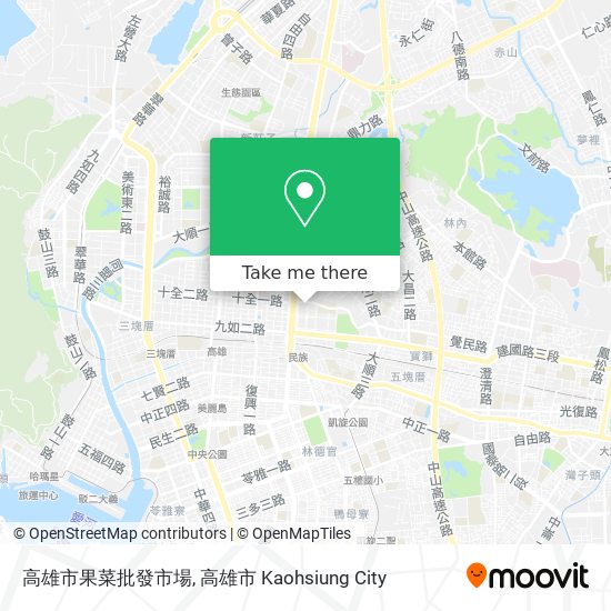 高雄市果菜批發市場 map