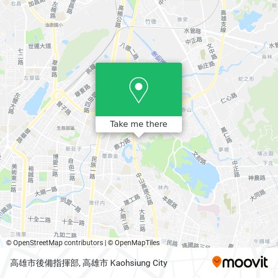 高雄市後備指揮部地圖