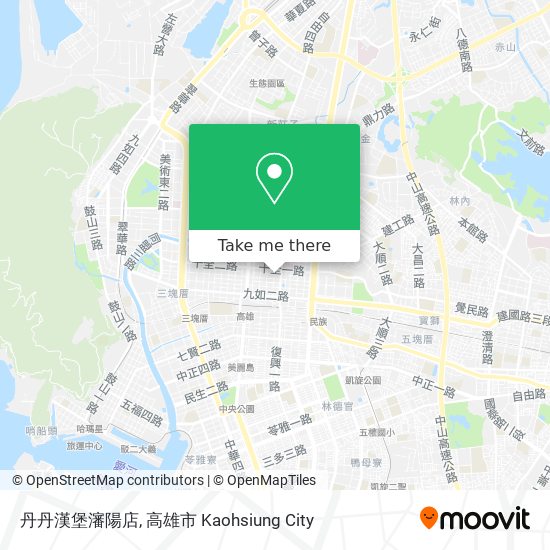 丹丹漢堡瀋陽店地圖