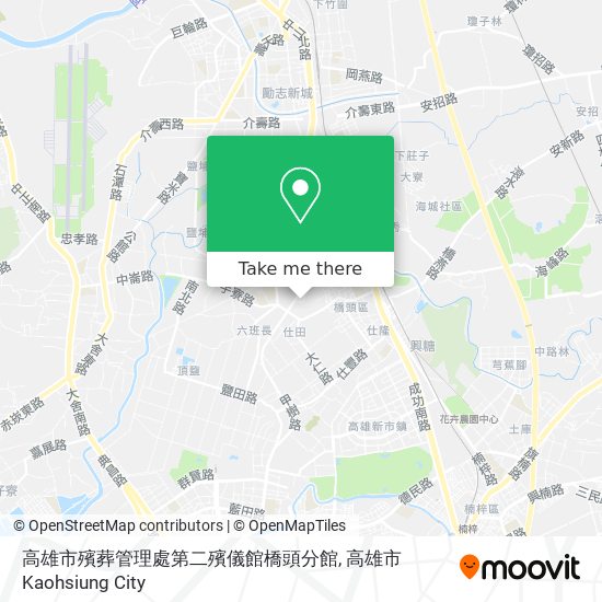 高雄市殯葬管理處第二殯儀館橋頭分館 map