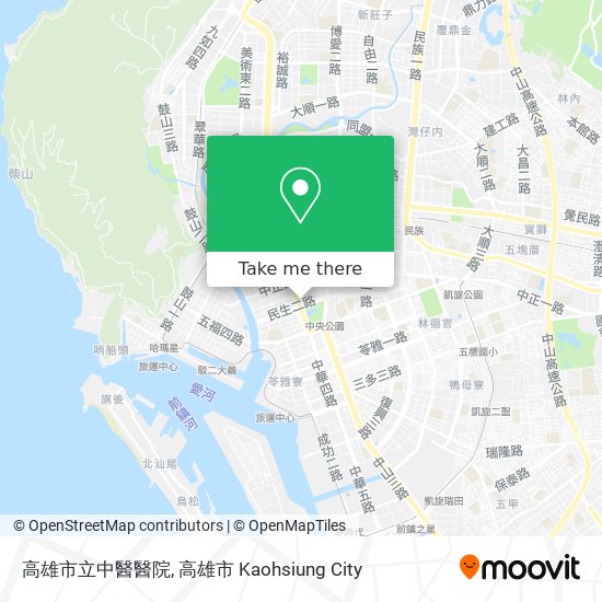 高雄市立中醫醫院地圖