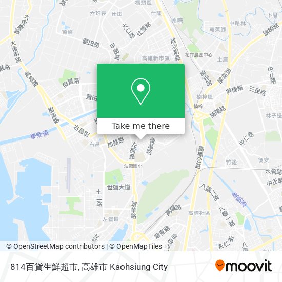 814百貨生鮮超市地圖