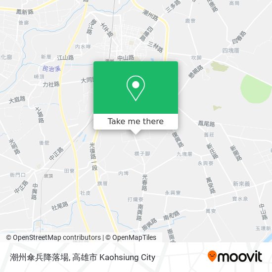 潮州傘兵降落場 map