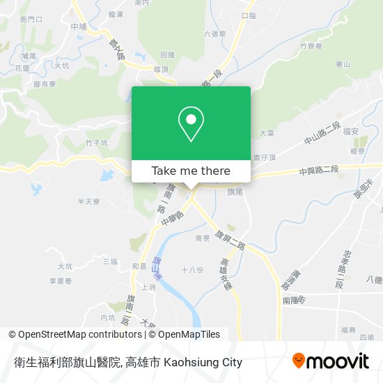 衛生福利部旗山醫院 map