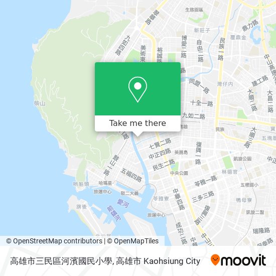 高雄市三民區河濱國民小學地圖