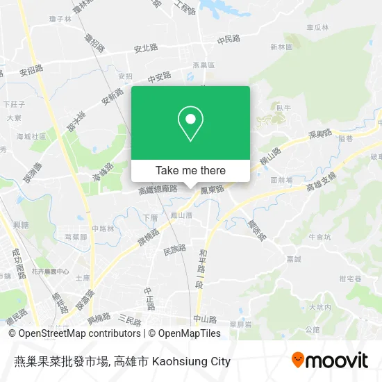 燕巢果菜批發市場地圖
