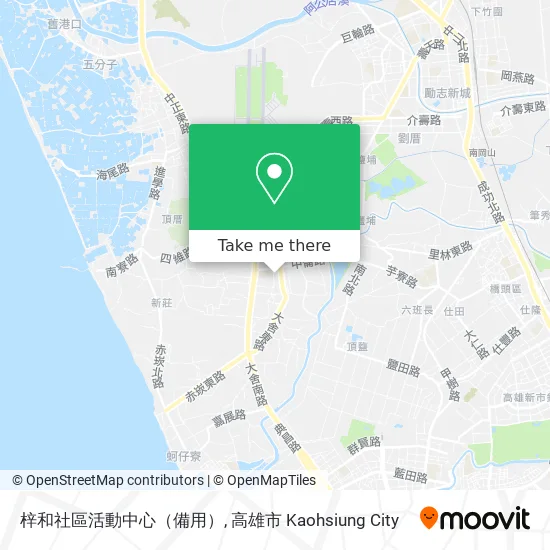 梓和社區活動中心（備用）地圖