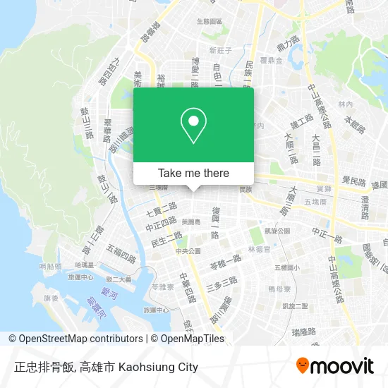 正忠排骨飯 map