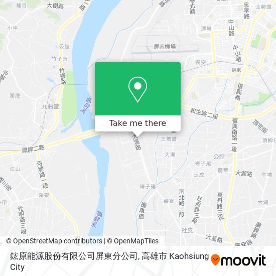 鋐原能源股份有限公司屏東分公司地圖