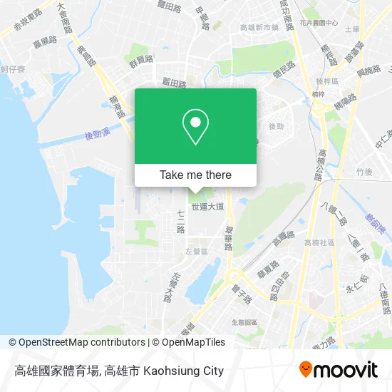高雄國家體育場 map