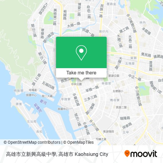高雄市立新興高級中學地圖