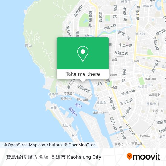 寶島鐘錶 鹽埕名店地圖