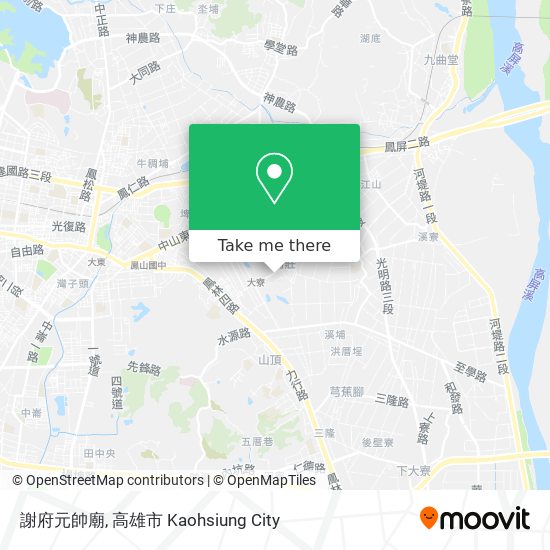 謝府元帥廟 map