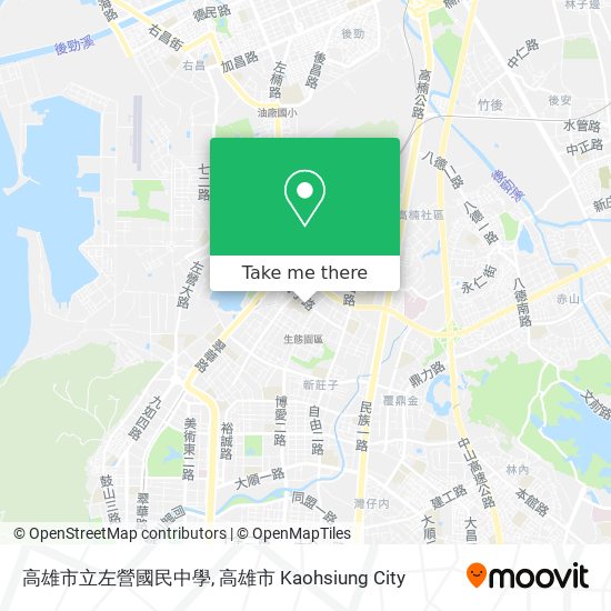 高雄市立左營國民中學地圖