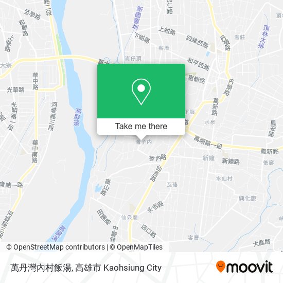 萬丹灣內村飯湯地圖