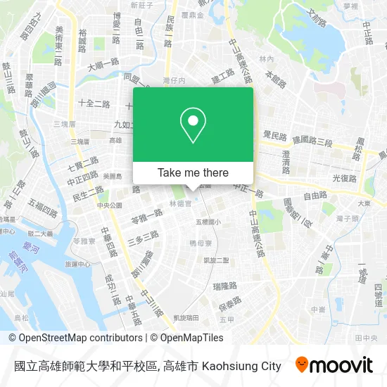 國立高雄師範大學和平校區 map