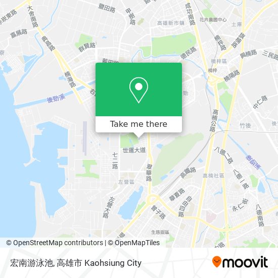 宏南游泳池 map