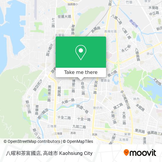 八曜和茶富國店地圖