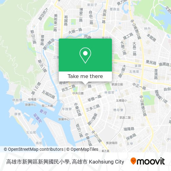 高雄市新興區新興國民小學地圖
