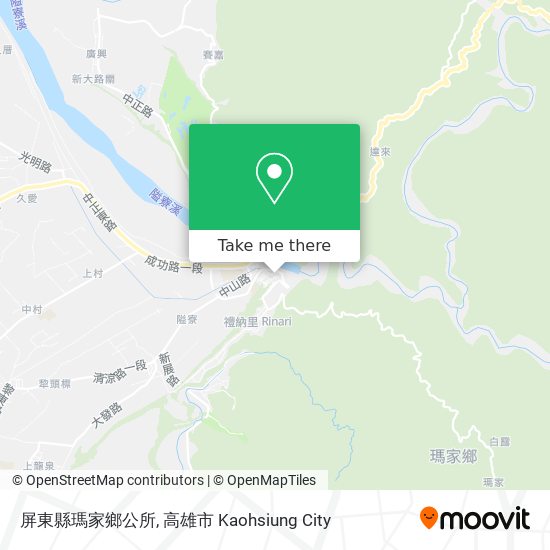 屏東縣瑪家鄉公所地圖