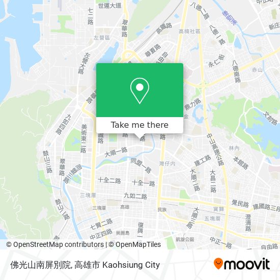 佛光山南屏別院 map