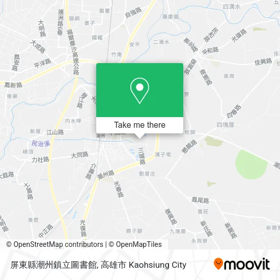 屏東縣潮州鎮立圖書館地圖