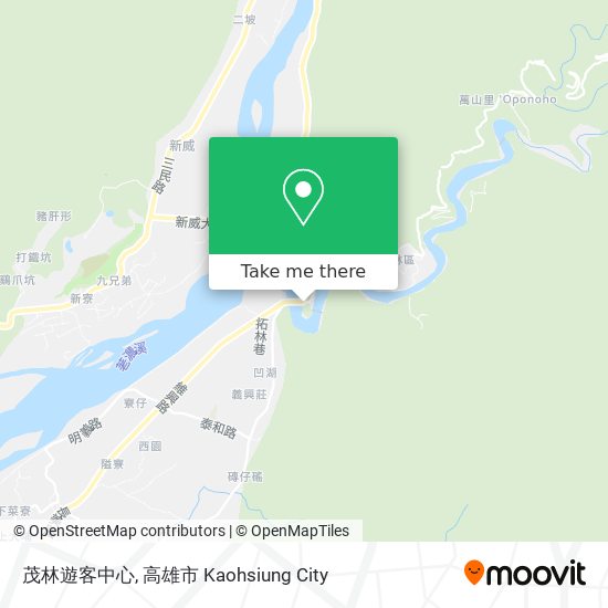 茂林遊客中心 map