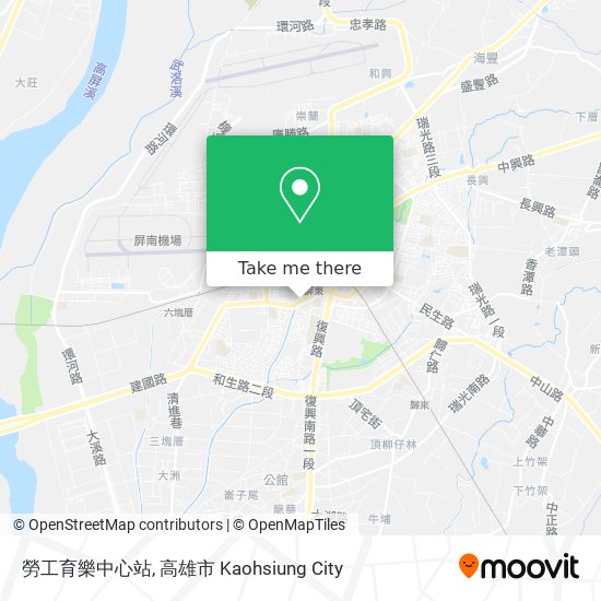 勞工育樂中心站 map