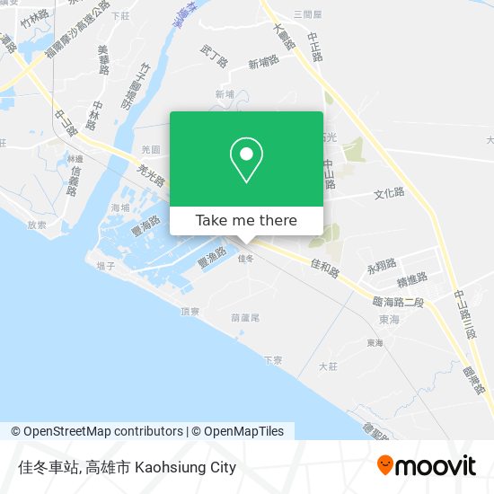 佳冬車站地圖