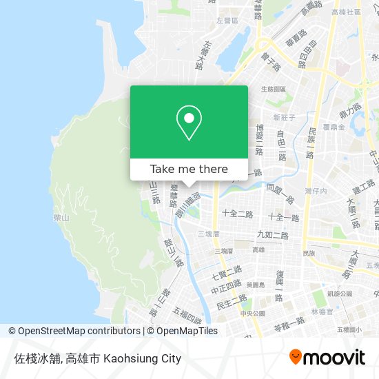 佐棧冰舖地圖
