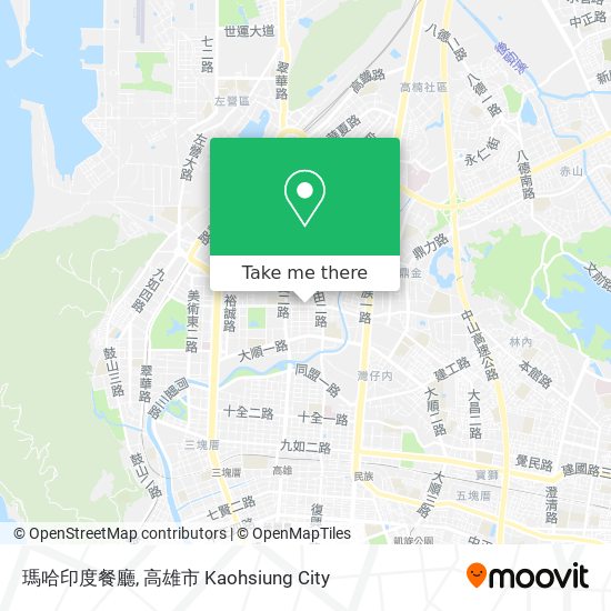 瑪哈印度餐廳 map