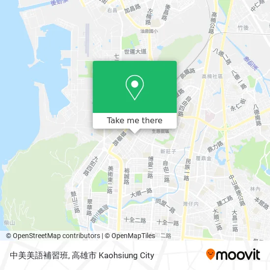 中美美語補習班 map