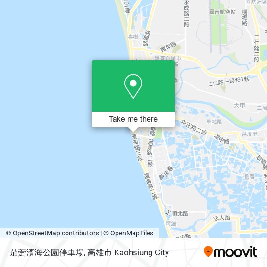 茄萣濱海公園停車場 map