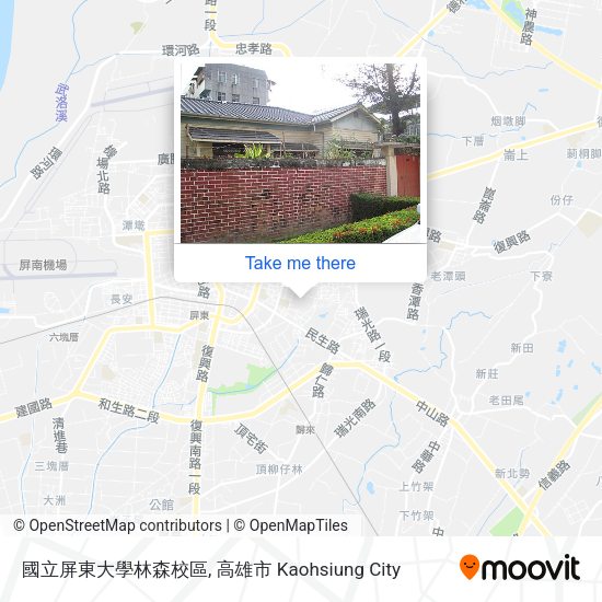 國立屏東大學林森校區地圖