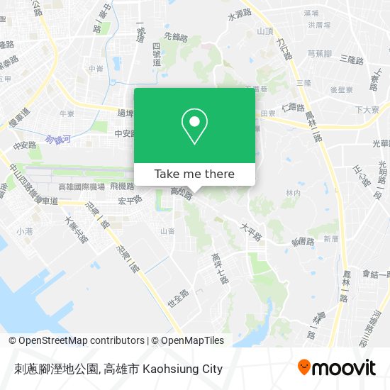 刺蔥腳溼地公園 map