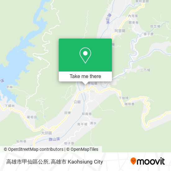 高雄市甲仙區公所地圖