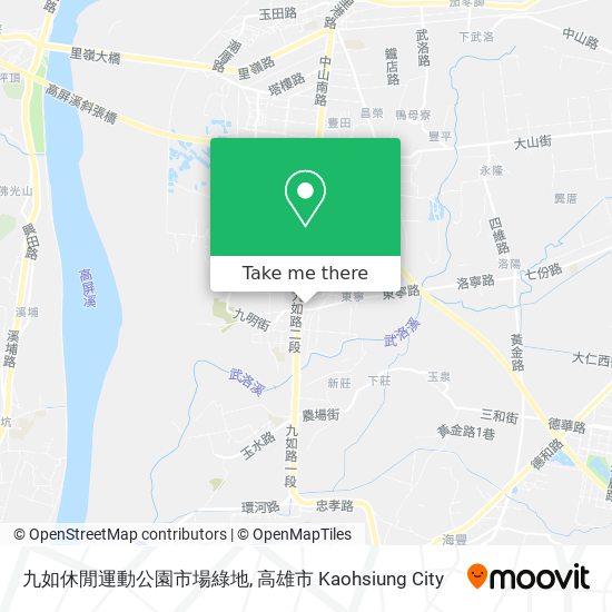 九如休閒運動公園市場綠地 map