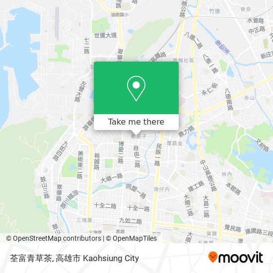 荃富青草茶 map