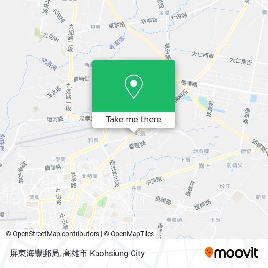 屏東海豐郵局地圖