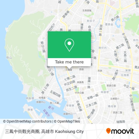 三鳳中街觀光商圈地圖