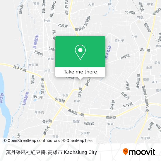 萬丹采風社紅豆餅 map
